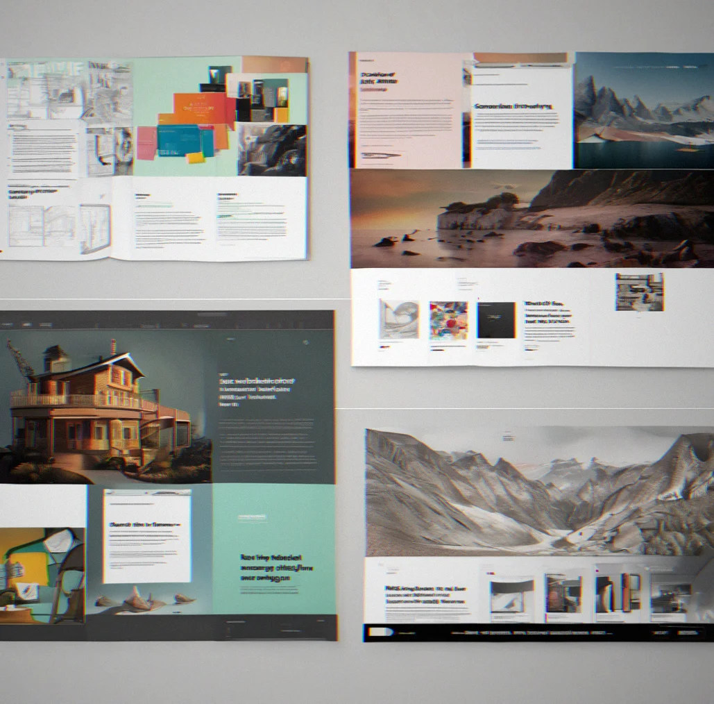 Two Northfolio portfolio examples side by side showing different typography and color choices