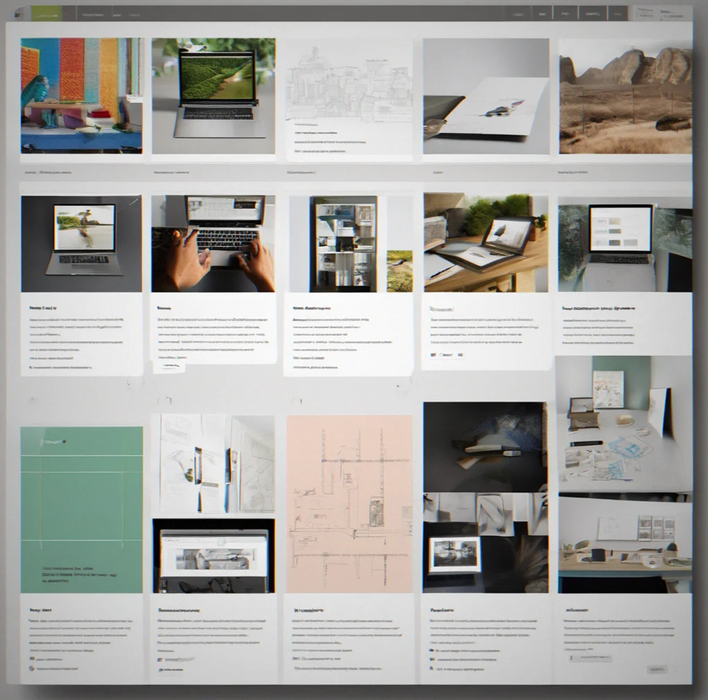 Northfolio portfolio displaying a three-column grid of design projects with varying aspect ratios
