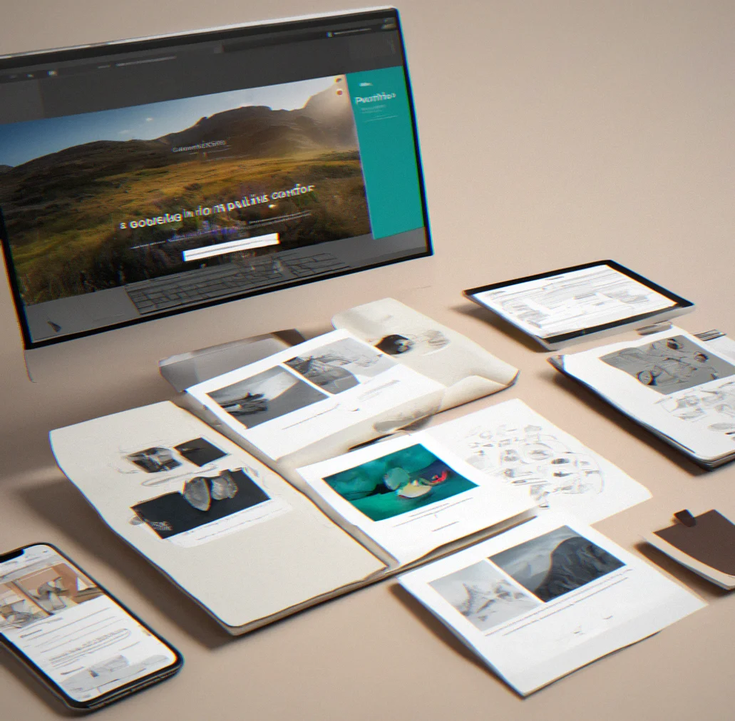 Portfolio publish confirmation screen showing live URL and sharing options
